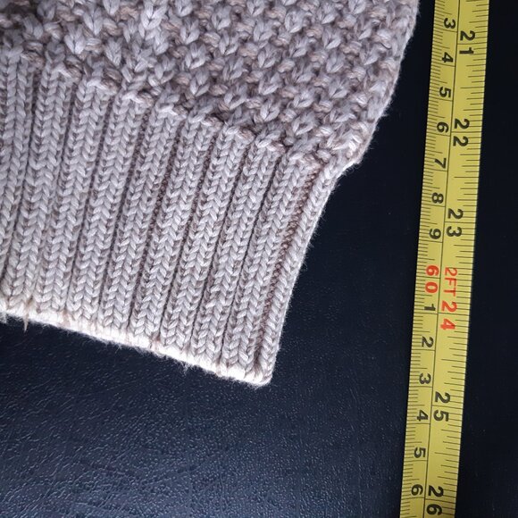 Eddie Bauer SZ M 100% Cotton Beige Men's Crew Neck Pullover Sweater - Picture 14 of 14